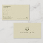 Procureur bij wet | Professionele advocaat Visitekaartje (Voorkant / Achterkant)