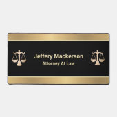 Procureur bij wet Scales of Justice Lawyer Rechter Bureaumat (Voorkant)