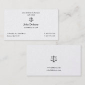Procureur bij wet | Schalen van het recht Visitekaartje (Voorkant / Achterkant)