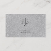 Procureur bij wet | Schalen van het recht Visitekaartje (Achterkant)