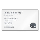 Procureur bij wet | Schalen van het recht Visitekaartje Magneet (Voorkant)