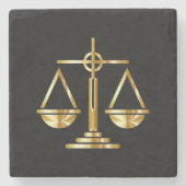 Procureur bij wet stenen onderzetter (Voorkant)