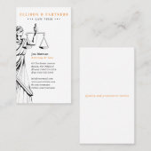 Procureur bij wet | Temida Visitekaartje (Voorkant / Achterkant)