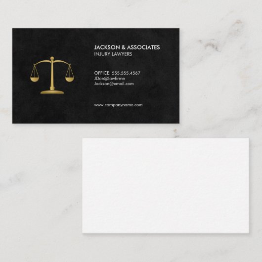 Procureur bij wet visitekaartje (Voorkant / Achterkant)