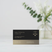 Procureur bij wet | Zwart goud Visitekaartje (Staand voorkant)