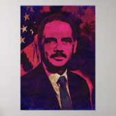 Procureur-generaal Eric Holder Pop Art Poster (Voorkant)