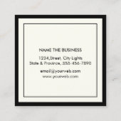 Procureur in de advocatuur Eenvoudige professionel Vierkante Visitekaartje (Achterkant)