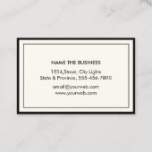 Procureur in de advocatuur Eenvoudige professionel Visitekaartje (Achterkant)