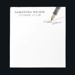 Procureur Law Professional Modern Minimum Notitieblok<br><div class="desc">Attorney Law Professional Modern Minimal Notepad</div>