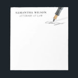 Procureur Law Professional Modern Minimum Notitieblok<br><div class="desc">Attorney Law Professional Modern Minimal Notepad</div>