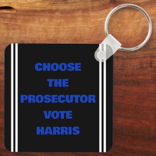 Procureur of misdadiger sleutelhanger (Achterkant)