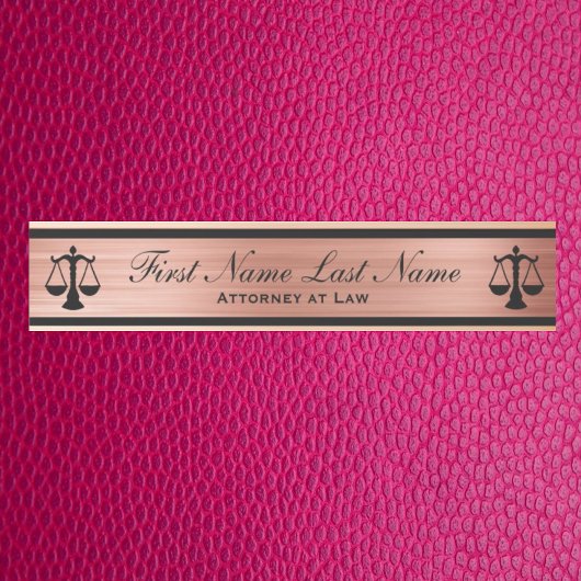 Procureur Rechtskundige Deur Borden Advocaat Roze Deurbordje