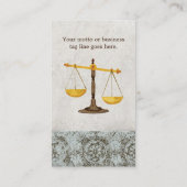 Procureur Rechtspraktijk rechter Symbol Visitekaar Visitekaartje (Achterkant)