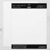 Procureur van de advocatenadvocaat briefhoofd (Voorkant / Achterkant)