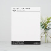 Procureur van de advocatenadvocaat briefhoofd (Staand voorkant)