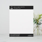 Procureur van de advocatenadvocaat: rechtsbeoefena briefhoofd (Staand voorkant)