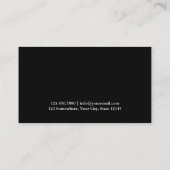 Procureur van de advocatuur Classy Dark Damask Law Visitekaartje (Achterkant)