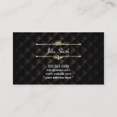 procureur van de advocatuur Luxury Dark VIP Visitekaartje (Achterkant)