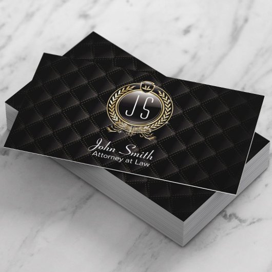 procureur van de advocatuur Luxury Dark VIP Visitekaartje