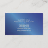 Procureur van de advocatuur Metal Blue Visitekaartje (Achterkant)