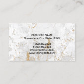 Procureur van de advocatuur Modern Gold Marble Sto Visitekaartje (Achterkant)