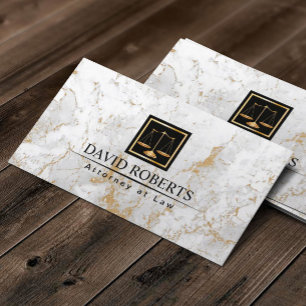 Procureur van de advocatuur Modern Gold Marble Sto Visitekaartje