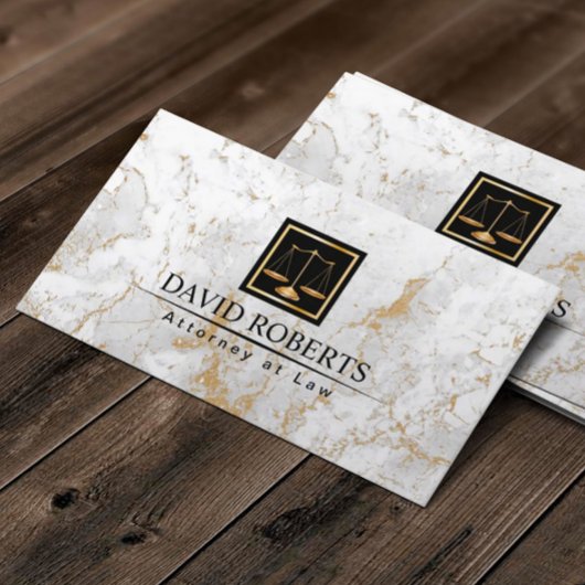 Procureur van de advocatuur Modern Gold Marble Sto Visitekaartje