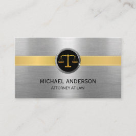 Procureur van de advocatuur Modern Gold & Silver Visitekaartje