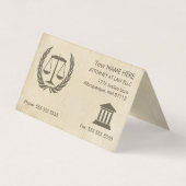 Procureur van de advocatuur Parchment Appointatio Visitekaartje (Voorkant)