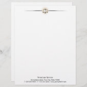 Procureur van de Kantoor van de procureur-generaal Briefhoofd Ontwerp (Voorkant / Achterkant)