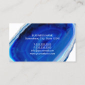 procureur van de Wet Modern Blue Agate Stone Lawye Visitekaartje (Achterkant)