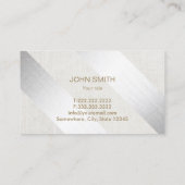 Procureur van de Wet Modern Silver & Gold Lawyer Visitekaartje (Achterkant)