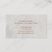 procureur van het Law Roos Gold Scale Lawyer Visitekaartje (Achterkant)