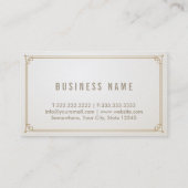 Procureur van Law Gold Framed Lawyer Visitekaartje (Achterkant)