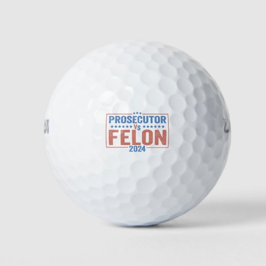 Procureur vs Felon American Election 2024 Golfballen (Voorkant)