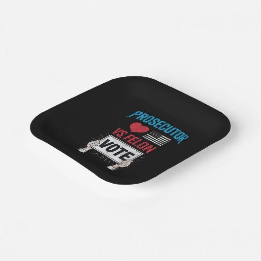 Procureur vs Felon Vote Papieren Bordje (Gebogen)