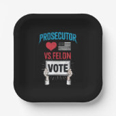 Procureur vs Felon Vote Papieren Bordje (Voorkant)