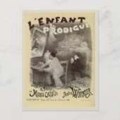 Prodigal Son mime, zwart-wittekening Briefkaart (Voorkant)