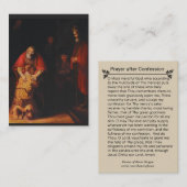 Prodigal Son Prayer na de heilige bekentenis van d Visitekaartje (Voorkant / Achterkant)