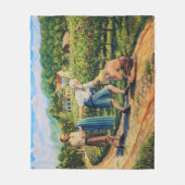 Prodigal Son, vergiffenis, wijngaard, landschap Fleece Deken (Voorkant)