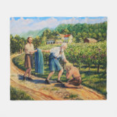 Prodigal Son, vergiffenis, wijngaard, landschap Fleece Deken (Voorkant (Horizontaal))