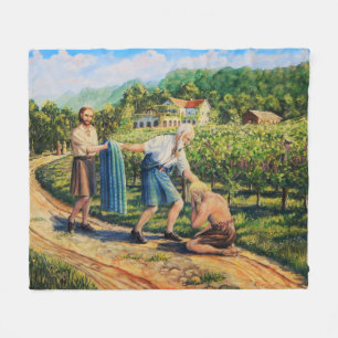 Prodigal Son, vergiffenis, wijngaard, landschap Fleece Deken