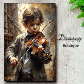 Prodigy's Melody Antieke Violist Decoupage Tissuepapier