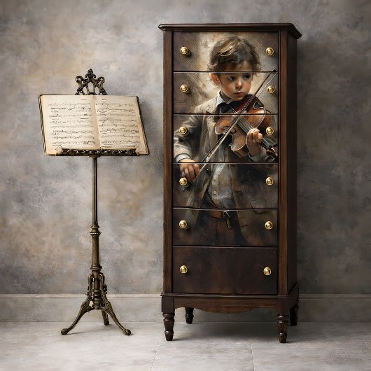 Prodigy's Melody Violist Decoupage Tissuepapier