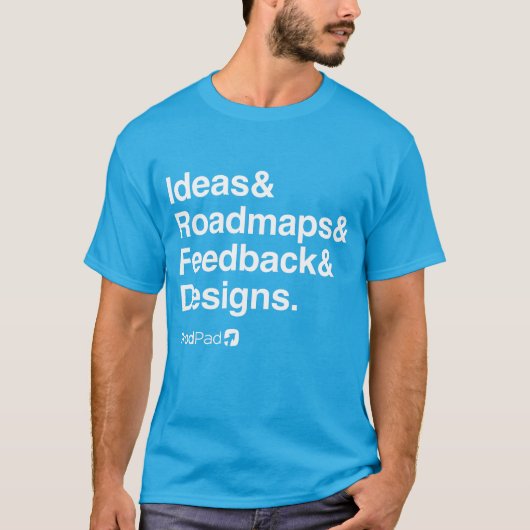 ProdPad "Helvetica List" T-Shirt (Voorkant)