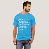 ProdPad "Helvetica List" T-Shirt (Voorkant volledig)