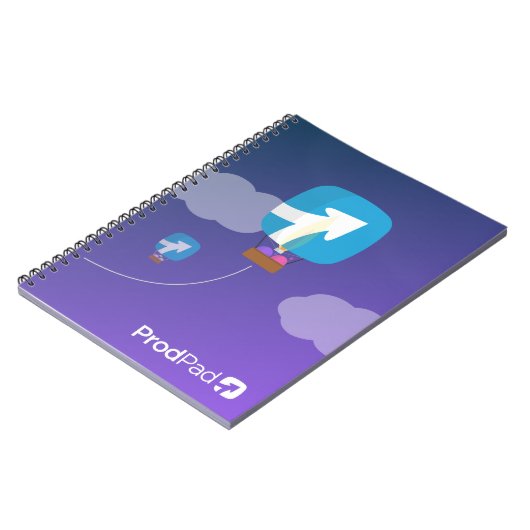 ProdPad-notebook omhoog, omhoog en weg Notitieboek (Linkerzijde)