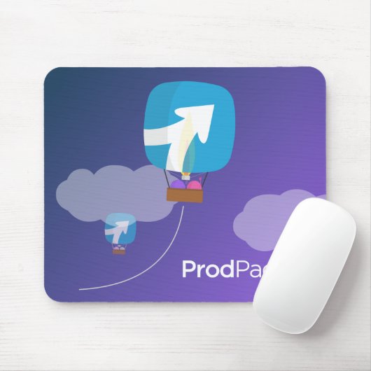 ProdPad 'Op, omhoog en weg!' Mouse Mat Muismat (Met muis)