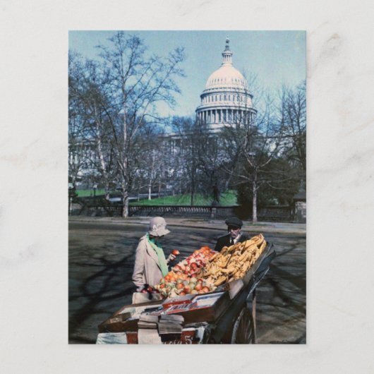 Produceer de verkoop uit China, Washington DC uit  Briefkaart (Voorkant)