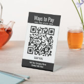 Produceer gratis QR-code op Venmo-teken Reclamebord Met Voetstuk (Insitu)